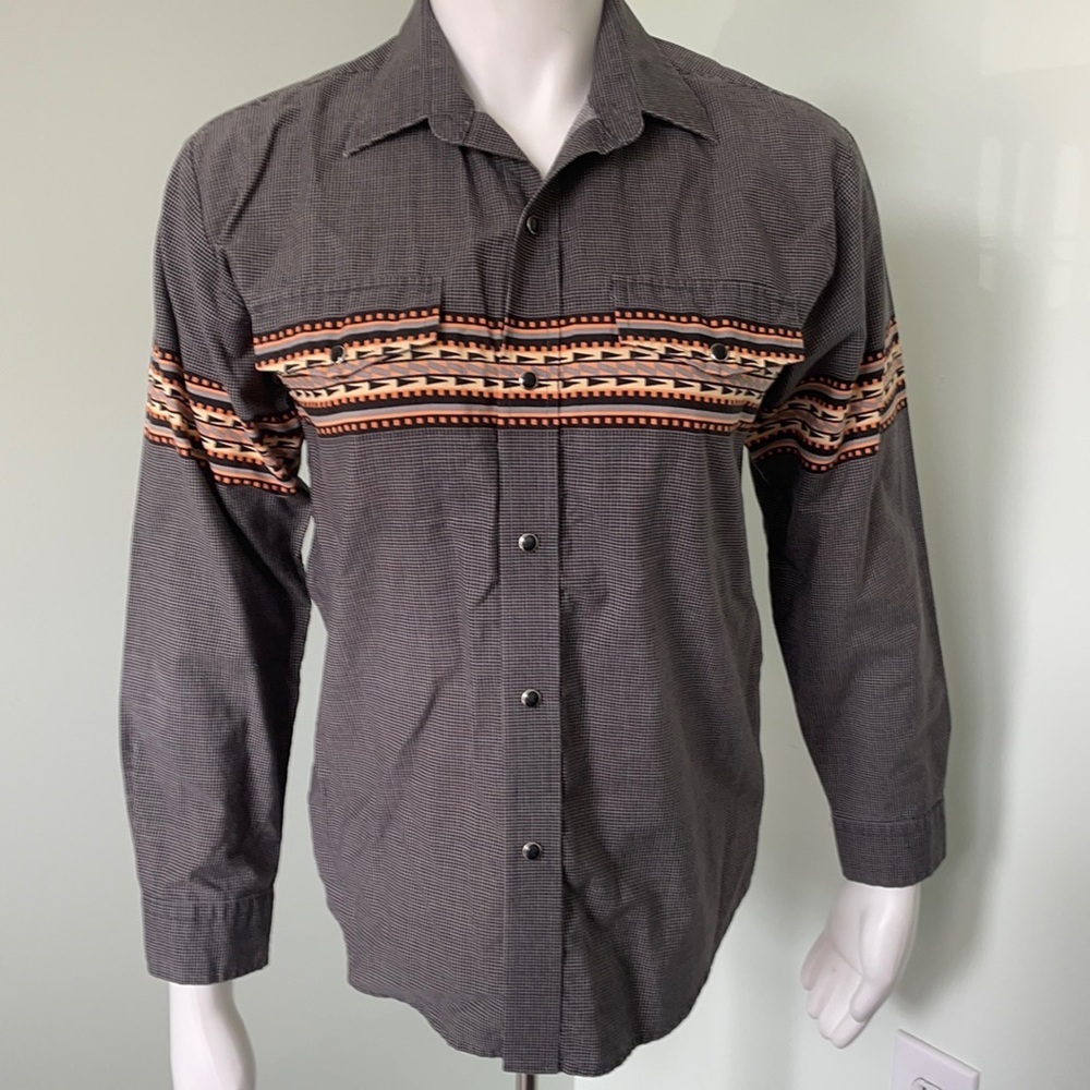 Yellowstone inspired Roper Western Snap Front Aztec Shirt Youth Large
